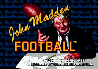 John Madden Football screenshot 4 for Sega Genesis